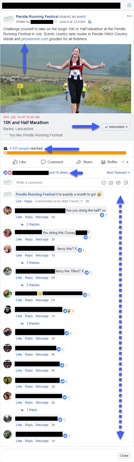 eventrac, Increasing Entries for The Pendle Running Festival